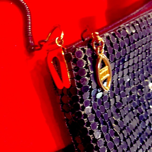 Navy Mesh Shoulder Bag - Picture 8 of 8